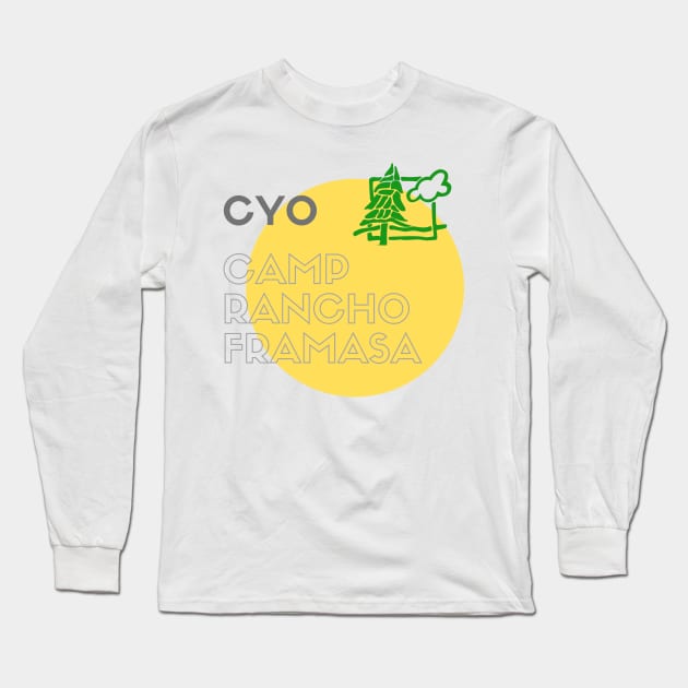 Yellow Camp Circle Long Sleeve T-Shirt by Camp Rancho Merch